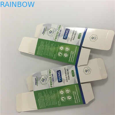Özel CMYK Baskılı Logo beyaz Karton CBD Vape Ambalaj Kutusu