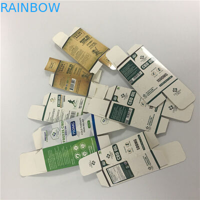 Özel Baskılı Küçük Kutu 10 ml 30 ml uçucu yağ şişesi CBD yağ damlalık şişe ambalaj kağıt kutusu