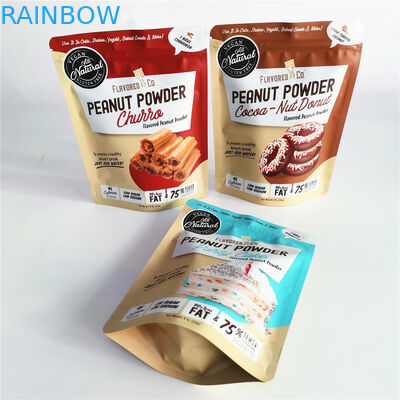 8oz Toz Alüminyum Folyo Çanta Nem Geçirmez Torbalar Gıda Ambalajları İçin Özelleştirilmiş