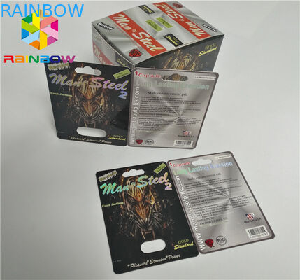 UV Baskı Blister Kart Ambalaj CBD Yağ Şişesi Kağıt Blister Kartları / Elektronik Vape Kartuşu