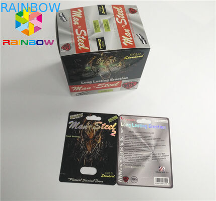 UV Baskı Blister Kart Ambalaj CBD Yağ Şişesi Kağıt Blister Kartları / Elektronik Vape Kartuşu