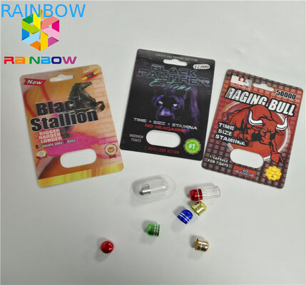 UV Baskı Blister Kart Ambalaj CBD Yağ Şişesi Kağıt Blister Kartları / Elektronik Vape Kartuşu