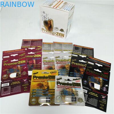 Dayanıklı Blister Kart Ambalaj Premier Zen Erkek Geliştirme Hapları Ekran Kutusu