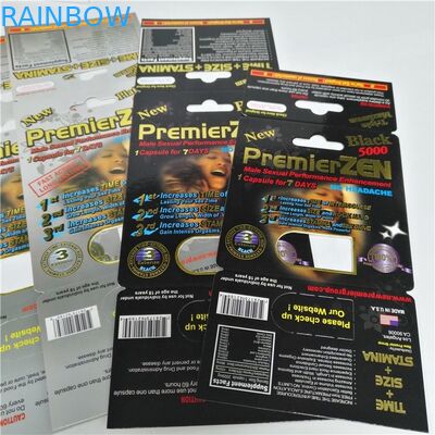 Dayanıklı Blister Kart Ambalaj Premier Zen Erkek Geliştirme Hapları Ekran Kutusu