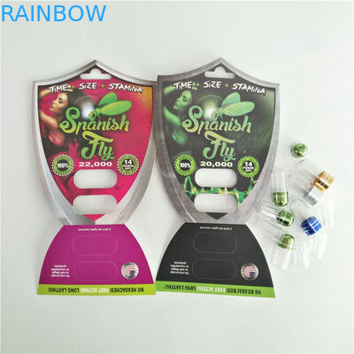 Metal Kapaklı Bullet Shape Seks Geliştirme Hapı Kapsül Ambalaj Şişesi