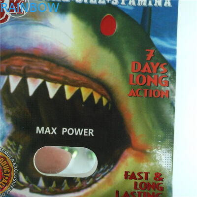 Plastik Mermi ile Kağıt Blister Kart Ambalaj Erkek Geliştirme Hapları Paketi