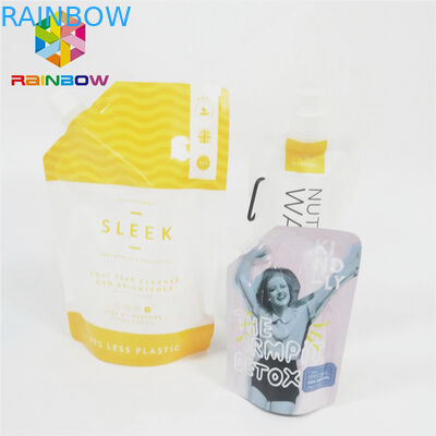 Parlak Finish Naylon Sıvı Stand Up Borulu Kılıfı Bebek Gıda Paketleme Sıkıştırma Çanta