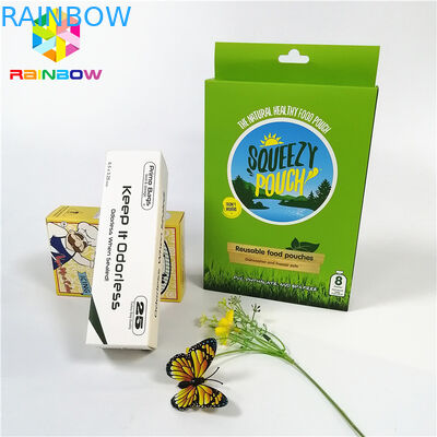 Geri dönüşümlü özel logo tasarım marka baskılı UV Sıcak damgalama kağıt kart kutuları hediye kozmetik için asmak delik ile