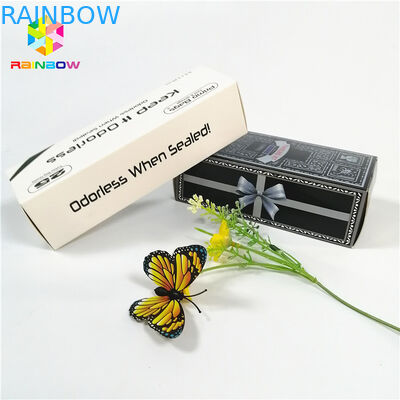 Parlak parlak sıcak damgalama OEM marka logosu baskılı kağıt kutusu hediye kozmetik kirpik ambalaj kartı kutuları