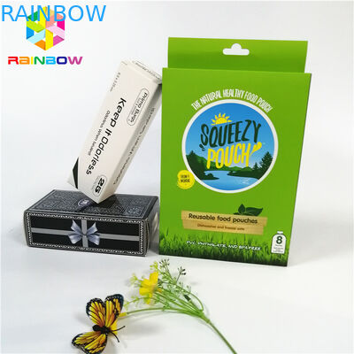 Tam renkli özelleştirilmiş logo UV craft asmak ile kağıt kutuları delik şişe hediye kozmetik ambalaj kutusu