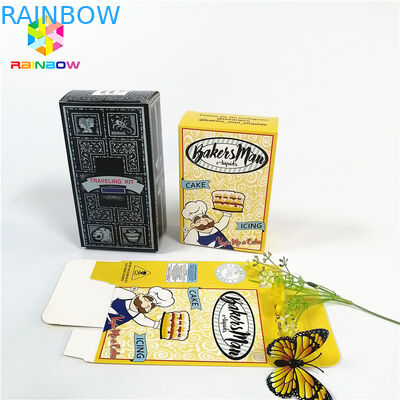 Tam renkli özelleştirilmiş logo UV craft asmak ile kağıt kutuları delik şişe hediye kozmetik ambalaj kutusu