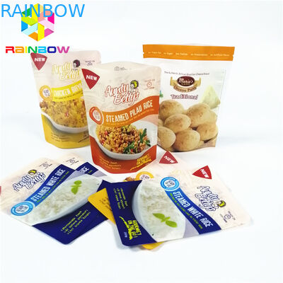 Sos Buharda Plastik Torbalar Ambalaj Kaynatma Pişirme Vakumlu Depolama Fermuar Kilidi