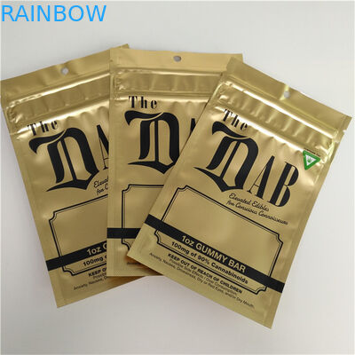 Koku Korumalı Stand Up Fermuar Çanta Çanta 3 Yan Mühürlü Çocukların Açamayacağı 1 OZ Sakızlı Ambalaj