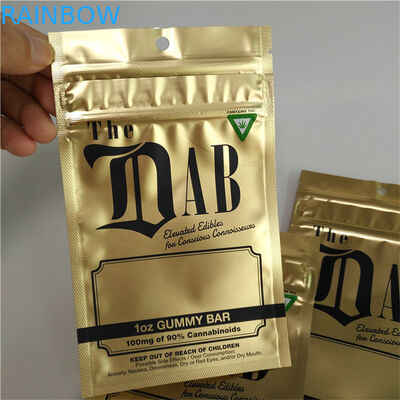 Koku Korumalı Stand Up Fermuar Çanta Çanta 3 Yan Mühürlü Çocukların Açamayacağı 1 OZ Sakızlı Ambalaj