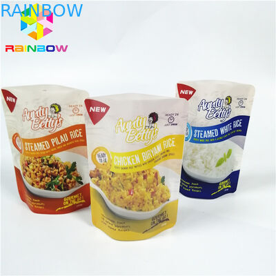 Yüksek Sıcaklık Vakumlu Saklama Çantası Soslu Haşlanmış Pirinç Ambalaj için Şeffaf Retort Kılıfı