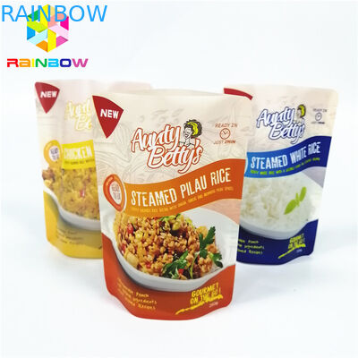 Fleixble Pişirme Çantası Stand Up Kılıfı Ambalaj Vakum Sealer Özel Boyut