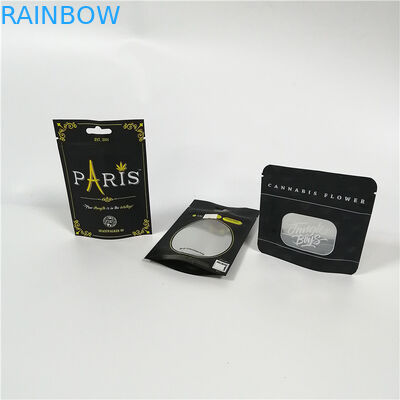 Koku Geçirmez Bitkisel Tütsü Ambalaj Mylar Folyo Torbalar 1 / 4oz 1 / 2oz 1oz