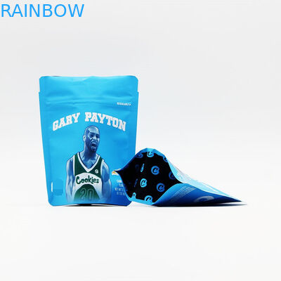 Özel Çanta Bitkisel Tütsü Ambalajı, Mylar Kurabiye Fermuarlı Kese Stand Up