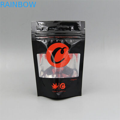 Özel Çanta Bitkisel Tütsü Ambalajı, Mylar Kurabiye Fermuarlı Kese Stand Up