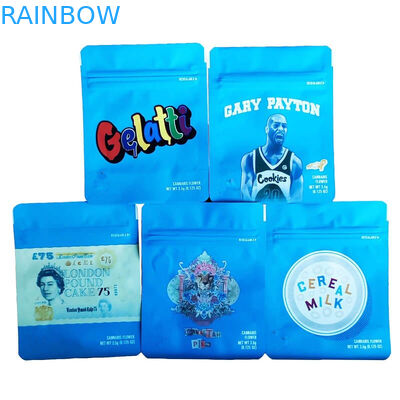 Plastik Çocuk Dayanıklı Stand Up Kılıfı Biyobozunur Çiçek Paketleme Torbaları 3.5g Boyutu