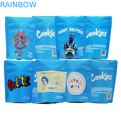 Plastik Çocuk Dayanıklı Stand Up Kılıfı Biyobozunur Çiçek Paketleme Torbaları 3.5g Boyutu