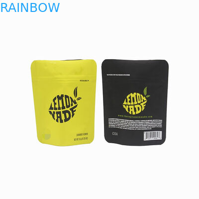 Özel Şirket Logo ile Biyobozunur Çerezler California Mylar Bitkisel Tütsü Ambalaj