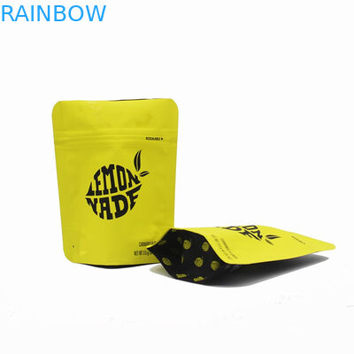 Özel Şirket Logo ile Biyobozunur Çerezler California Mylar Bitkisel Tütsü Ambalaj