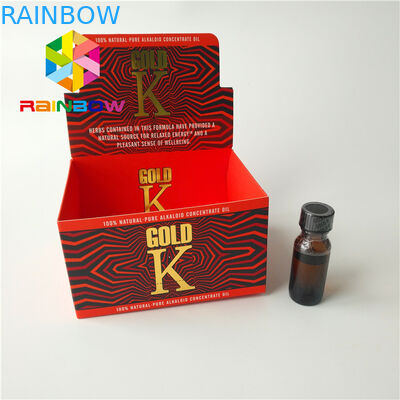 CMYK Renkli Ambalaj Kağıt Kutu Reklam E Likit Karton Tezgah Üstü Ekran