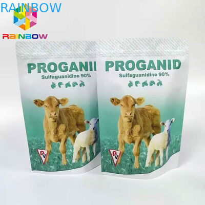 50g 100g Zip Kilit Çantası 20% Oksitetrasiklin Çözünür Toz Hayvan İlaç Paketleme