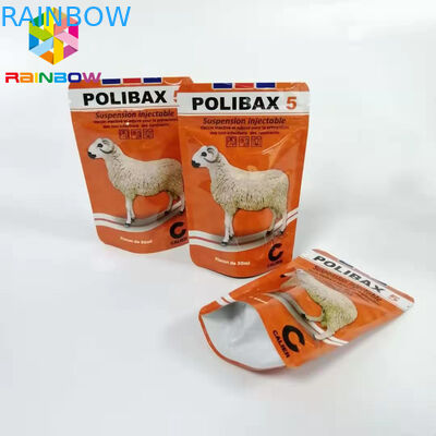 Alt köşebent alüminyum folyo kese, köpek maması ambalaj açılıp kapanabilir hayvan yem çanta