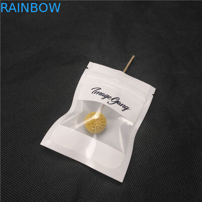 Şeffaf Ön Parlak Parlak Plastik Fermuar Torbalar Kolye Mücevher Ambalaj