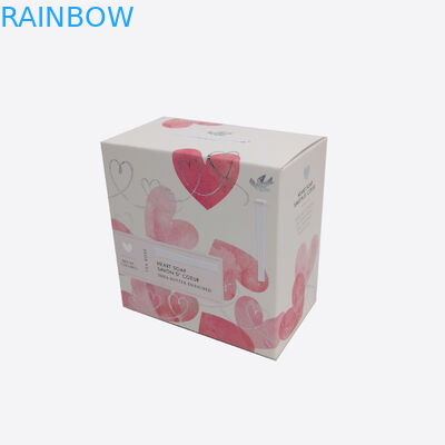 Katlanabilir Ekran Kağıt Kutu Ambalaj Beyaz Karton İçin Kozmetik / Sabun / Gıda Çerezleri Hediye