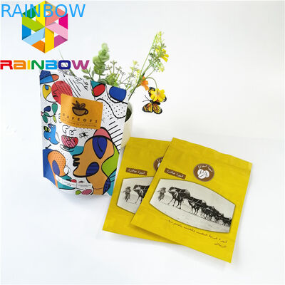 Kahve için Koku Korumalı Alüminyum Folyo Kılıfı Ambalaj Mylar Plastik Zip Kilidi