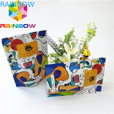 Mylar Stand Up Fermuar Çanta Çanta Tatlı Çay Kahve Paketleme Koku Korumalı Geri Dönüşümlü