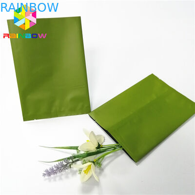 Açık Yeşil Geri Merkezi Isı Mühür Çanta Özel Logo Folyo Gıda Tozu Şeker Kılıfı