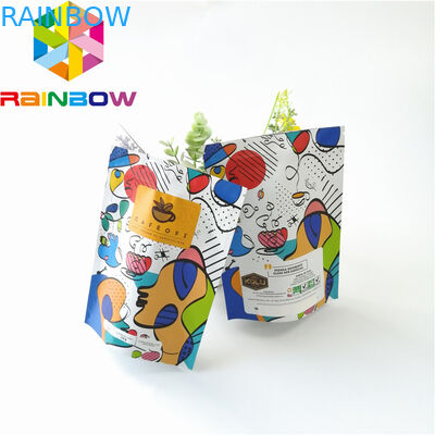 Kilitli Plastik Torbalar Ambalaj, Yeniden Kullanılabilir Alüminyum Folyo Kahve Torbası Stand Up