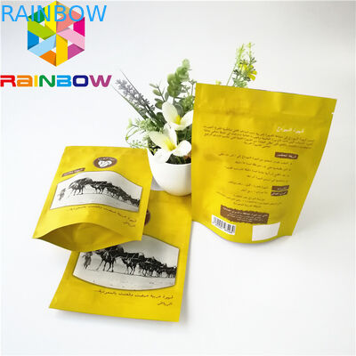 Sığır Sarsıntısı İçin Özel Baskılı Alüminyum Folyo Gıda Ambalaj Çantası Lamine Zip Kilidi