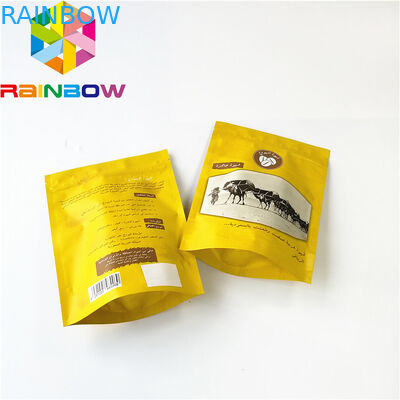 Sığır Sarsıntısı İçin Özel Baskılı Alüminyum Folyo Gıda Ambalaj Çantası Lamine Zip Kilidi