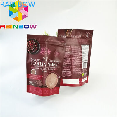 Yeniden Kullanılabilir Kurutulmuş Gıda Ambalaj Torbası Üç Taraflı Isı Seal Kılıfı Parlak Yüzey Baskı