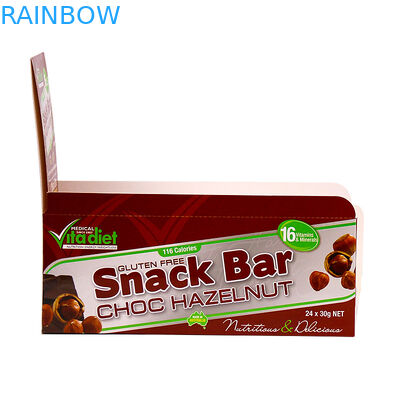 Ucuz Özel Perakende Logo Baskılı Snack Bar Ambalaj için katlanabilir Oluklu Mukavva Sayaç Ekran Kutusu
