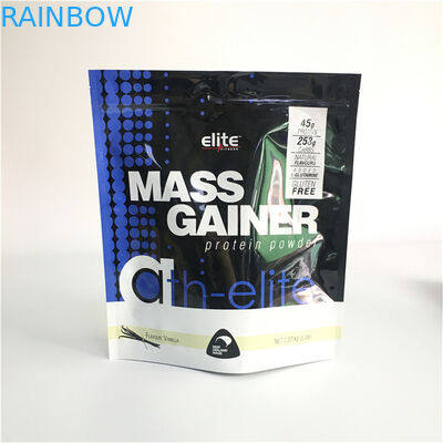 200g Alüminyum Fermuar Protein için Özel Gravür Baskı Ambalaj Torbalar Stand Up