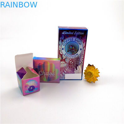 Hediye Kutusu Başına Renkli Kirpik Kozmetik Ambalaj Özel Tırmanmak Hologram Tipi