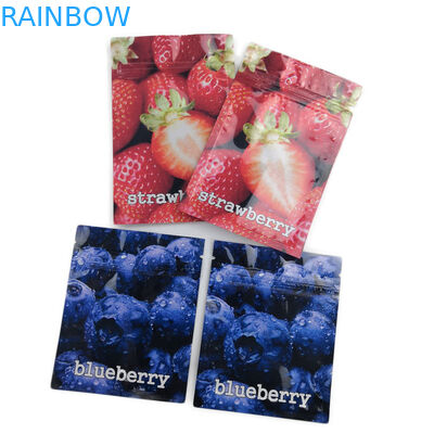 Meyve Aromalı THC Gummies Plastik Torbalar Çocuklara Dayanıklı Ziper ile Ambalaj Düz Çanta