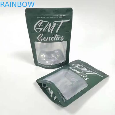 Cinsel Haplar Bitkisel Tütsü Ambalaj Torbaları Pencere ile Kese Nem Geçirmez Stand Up