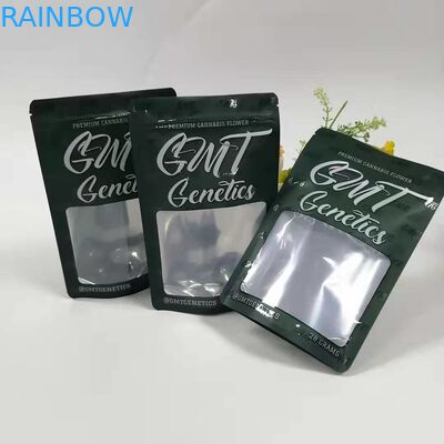 Cinsel Haplar Bitkisel Tütsü Ambalaj Torbaları Pencere ile Kese Nem Geçirmez Stand Up