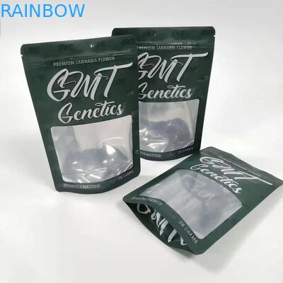 Cinsel Haplar Bitkisel Tütsü Ambalaj Torbaları Pencere ile Kese Nem Geçirmez Stand Up