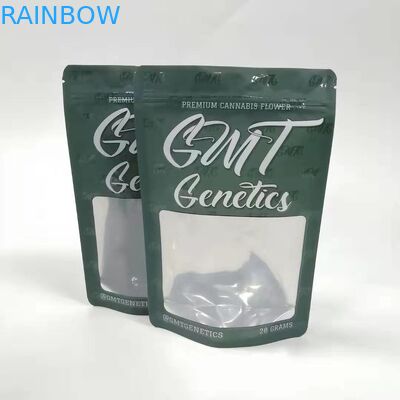 Cinsel Haplar Bitkisel Tütsü Ambalaj Torbaları Pencere ile Kese Nem Geçirmez Stand Up