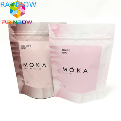 Düşük Adedi Dijital Baskılı Stand Up Kılıfı Fermuar Çanta Yapımı Craft Gıda Ambalaj İpli