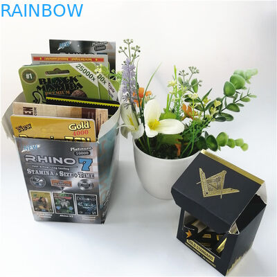 Erkek Cinsel Geliştirme Blister Paketi Ambalaj 350g 400g Kapsül için Kağıt Ekran Kutuları