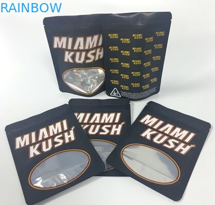 Yenilebilir Bitkisel Tütsü Çanta Tıbbi Esrar Paketi 4x6 Inç Ile Temizle Pencere